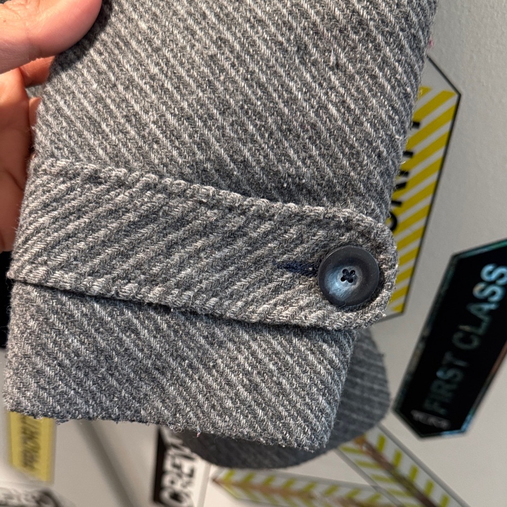 Zara Gray Hooded Pea Coat for Kids - Picture 4 of 4